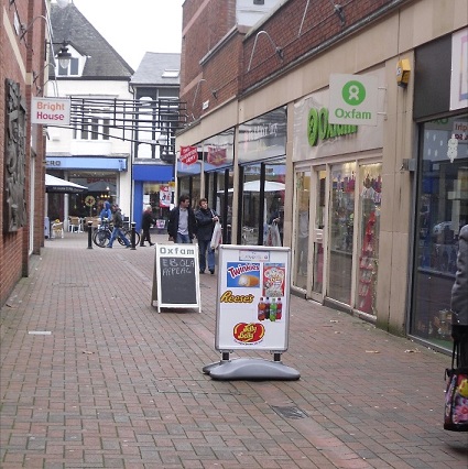 A boards should be close to the shop.